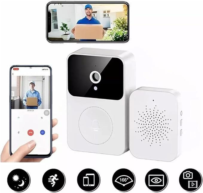 Video Doorbell X9 Smart Wireless Remote Call Intercom Door Bell Hd Night Vision Camera