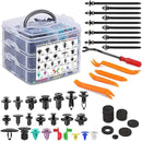 680 +45 Pcs Car Retainer Auto Fasteners Push Trim Plastic Clips Rivet Bumper Kit