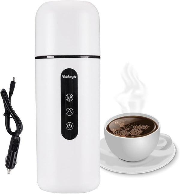 12V 24V Car Heated Travel Mug Travel Coffee Warmer Portable Insulated Cup