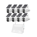 4 ch Rechargable solar camera