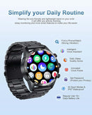 LIGE Smart Watch  with Bluetooth Call Receive/Dial, Fitness Tracker 1.32'' HD DIY Full Touch Screen Smartwatch with Heart Rate/Sleep Monitor, IP67 Waterproof Watch