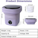 Portable Washing Machine, 6L Mini Washing Machine