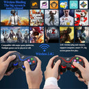 V8 Wireless Game Controller for Windows 7/8/10 PC/iPhone/Android/ PS3, Dual Shock USB Bluetooth Mobile Phone Gamepad Joystick for IOS Games