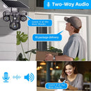 V380 Pro Triple Lens Solar 4G SIM Camera  6MP