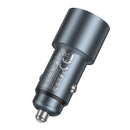 48W PD+QC Super Fast Car Charger w/ Metallic Body, LED Ring Light (Z60)