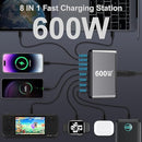 600W  8-Port Fast Charging Station Hub