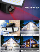 3 Head PIR Motion Sensor Solar Security Light
