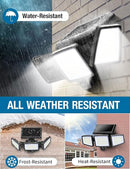 3 Head PIR Motion Sensor Solar Security Light