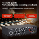 USB Audio Interface 4 Channel Recording Sound Card