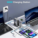 600W  8-Port Fast Charging Station Hub