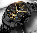 DOM Men's Automatic Mechanical Stainless Steel Watch - Black