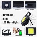 Powerful Mini COB LED flashlight, 500mAh rechargeable