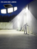 3 Head PIR Motion Sensor Solar Security Light