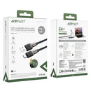 3A/60W Super Durable Zinc Alloy Nylon Braided Cable w/ Silicon Inner Sheath (C10-04)