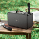 40W Peak Power Bluetooth Speaker w/ 2 Wireless Microphone, RGB Light (HA8)