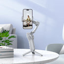 Automatic Face Tracking 3 Axis Smart Gimbal with LED Fill Light, Built in Mini Tripod, V5.2 Remote (K24)