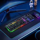Wired Gaming Keyboard with RGB Rainbow Light, 6-Key Anti-Ghosting (GM701)