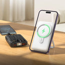 Magnetic 22.5W PD+QC Wireless Charging Power Bank w/ 4 Built-in Cables, Kick Stand (10000mAh) (J135)