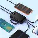 22.5W PD+QC Power Bank with 4 Built-in Cables, Digital Display, 2x LED Lights (20000mAh) (J173)