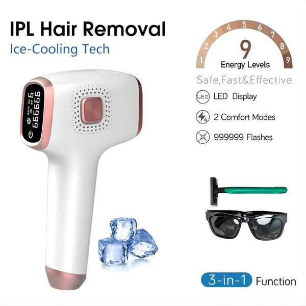 3 in 1 Ice Laser Epilator 999999 Flashes
