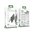 Magnetic 20W PD+QC Wireless Charging Power Bank, 10mm Ultra Thin, Detachable Cable, CCC Certification (5000mAh) (M30)