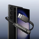 36W Nylon Braided Zinc Alloy Cable with Metallic Kick Stand (U150) USB A to USB C