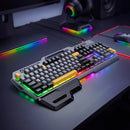 Ergonomic Wired Gaming Keyboard with RGB Rainbow Light, 6-Key Anti-Ghosting, Integrated Wrist Rest (GM702)