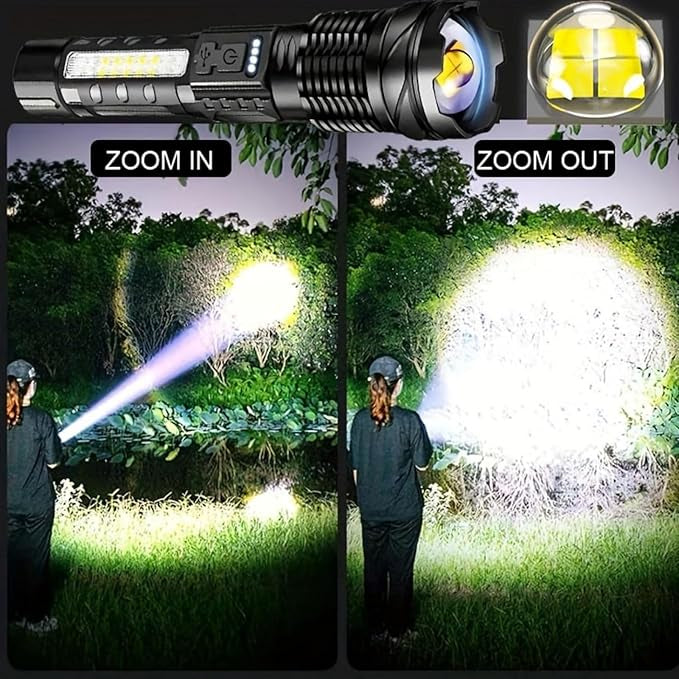 1500 Lumens Handheld  Rechargeable Led Flashlight TORCH