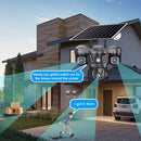 V380 Pro Triple Lens Solar 4G SIM Camera  6MP