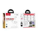 Semi-In-Ear TWS Earbuds with 7 Hours, Carry Case and Snap Hook (EQ30) White