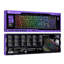 Wired Gaming Keyboard with RGB Rainbow Light, 6-Key Anti-Ghosting (GM701)
