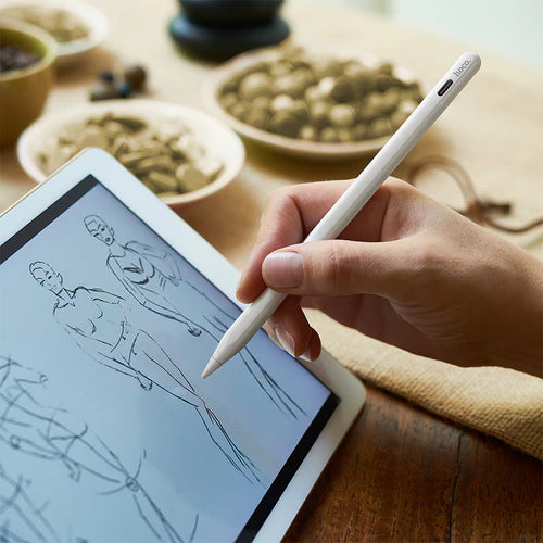 Stylus Pen for iPad (2018 & Newer) with Magnetic Attachment, Precise 1.5mm POM Tip, Palm Rejection & Tilt Sensitivity (GM113)