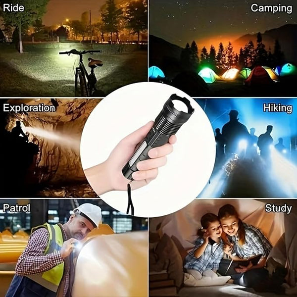 1500 Lumens Handheld  Rechargeable Led Flashlight TORCH