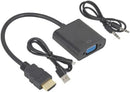 HDMI (Male) to VGA (Female) Converter Adapter with 3.5mm Audio Port