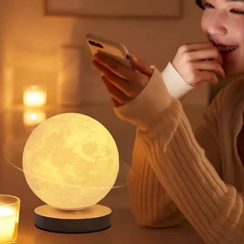 3D rotating moon light