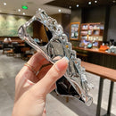 iPhone 14 Pro Max Glitter Diamond Case with Wrist Strap Loop, Girly Cute Bling Sparkle Shiny Rhinestones Shockproof Soft Bumper Protective Women Case