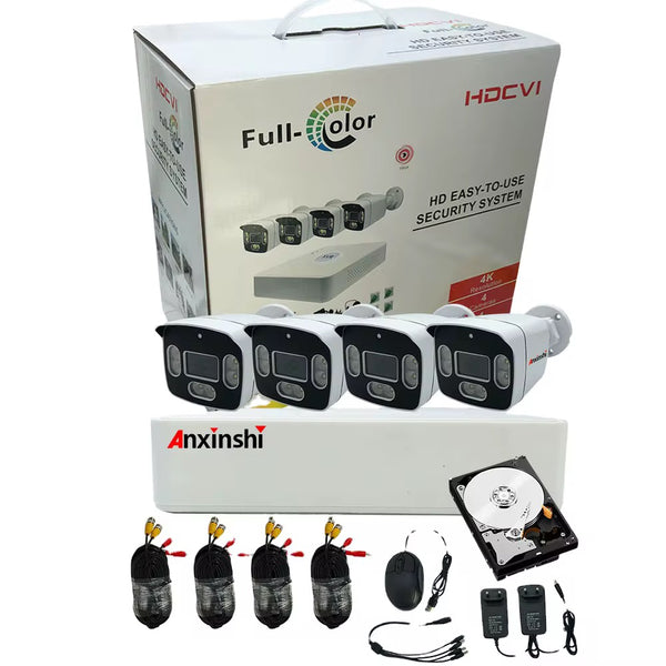 4 Channel Dvr Camera kit with Harddrive