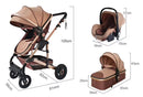 3 in 1 Pushchair Pram