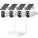 4 ch Rechargable solar camera