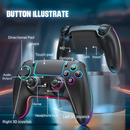 AFMVV Wireless Controller for PS5 with RGB LED, Turbo & Dual Vibration
