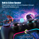 AFMVV Wireless Controller for PS5 with RGB LED, Turbo & Dual Vibration