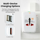 Universal Travel Adapter with Type C, Worldwide Universal Travel Adapter All Over 150 International Travel Adapter