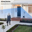Outdoor Solar Security Camera Wireless WiFi Night Vision PIR Detection Dual-Way Audio IP66 Waterproof for Home Surveillance