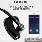 V8S Stereo Wireless Business Intelligence Noise Reduction Bluetooth Headset for Business/Office/Driving