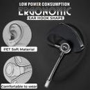 V8S Stereo Wireless Business Intelligence Noise Reduction Bluetooth Headset for Business/Office/Driving