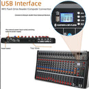 16-Channel Professional Audio Mixer Console