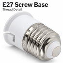 E27 to B22 Lamp Holder Adapter Screw to Bayonet Bulb Base Converter