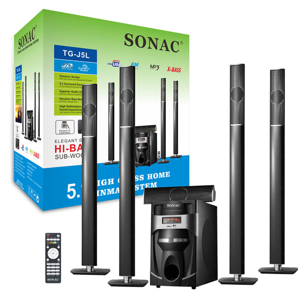 SONAC TG-J5L Hot Sale HI-BASS Sub-woofer Home Theater 5.1 System Speaker