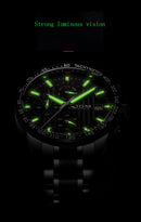 DOM Men's Sports Quartz Watch - Stainless Steel, 30M Water Resistant