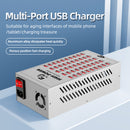 50-Port High-Power Industrial USB Charging Station (200W/40A)